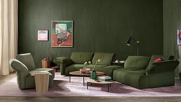 Das Molamisa Sofa von Walter Knoll - Design EOOS- mit verstellbaren Lehnen schafft Flexibilität in jeder Form - erhältlich bei Grünbeck Einrichtungen Wien