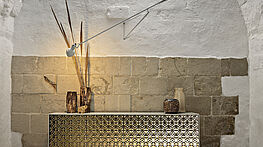 Fiam Italia Echo Anrichte Tueren Struktur Glas bronce |  Gruenbeck Interiors Vienna
