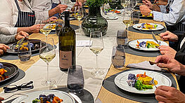 Meetings Dining Weinverkostungen Kochabende Events bei Gruenbeck Interiors Wien