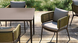 Dedon Outdoor Bellmonde Esstischgruppe erhältlich bei Grünbeck Einrichtungen Wien