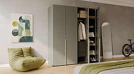 Interlübke Start Dress | Affordable wardrobe with 4 doors and interior organization | Available for order from Gruenbeck Einrichtungen, 1050 Vienna