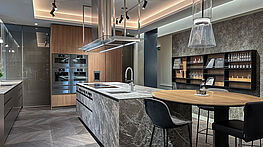 Poliform Alea Pro by Grünbeck Einrichtungen Wien | Mit Gaggenau Expressive Küchengeräten