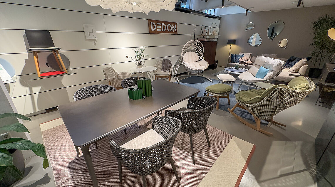 Dedon outdoor shop news at Grünbeck interiors Vienna | Showroom 2026.02