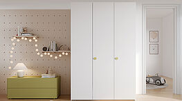Interlübke Start Dress | Affordable 3-door wardrobe with interior organization | Available for order from Gruenbeck Einrichtungen, 1050 Vienna