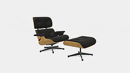 Vitra original Eames Lounge Chair | natural chestnut leather chocolate | special offers by Gruenbeck interiors Vienna