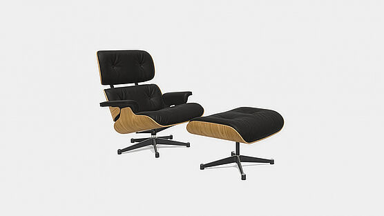 Vitra original Eames Lounge Chair | natural chestnut leather chocolate | special offers by Gruenbeck interiors Vienna