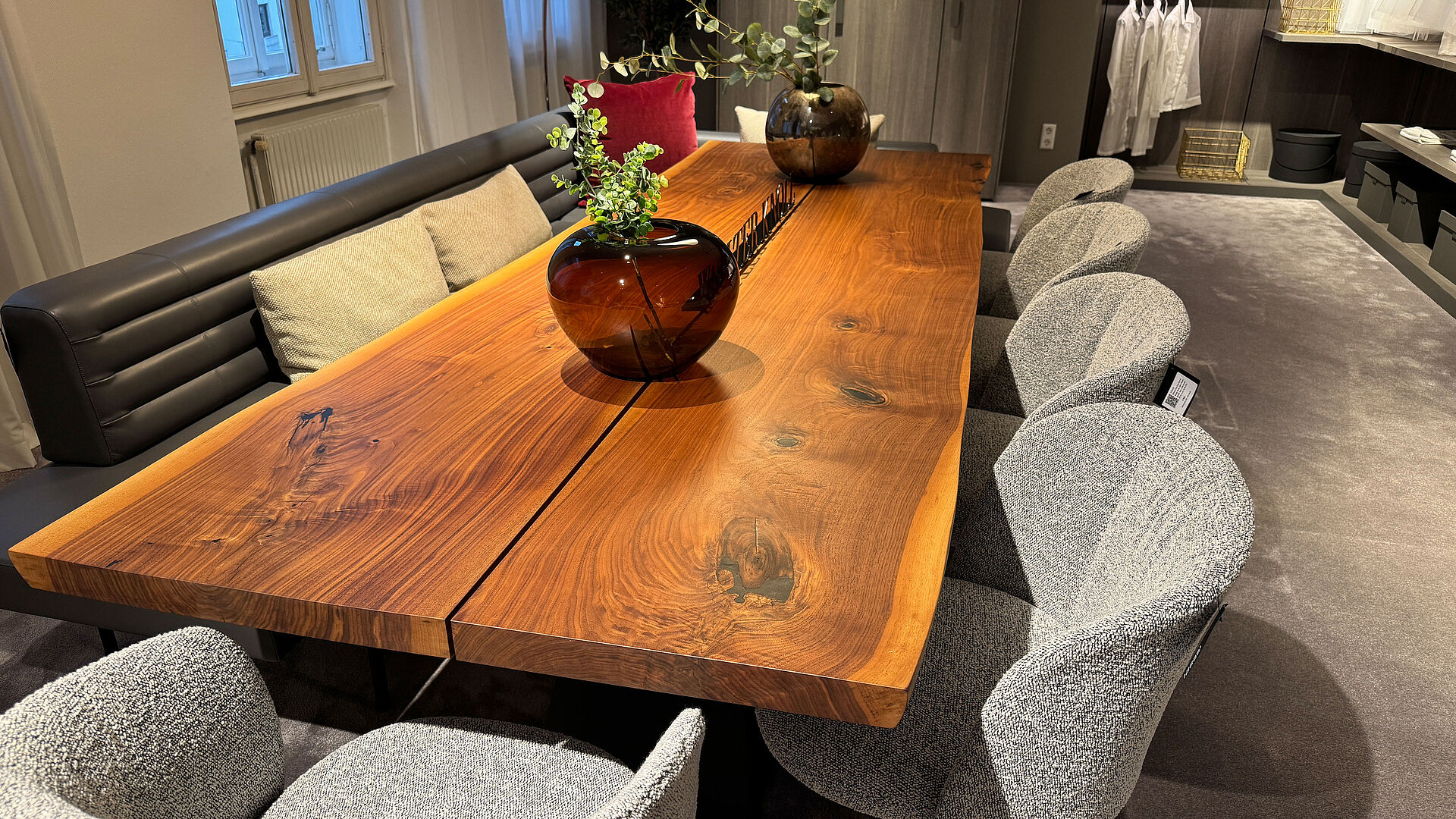 Riva 1920 Bedrock Plank dining table walnut oiled sale