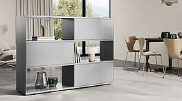 Piure Flow room divider chest of drawers by Grünbeck Einrichtungen