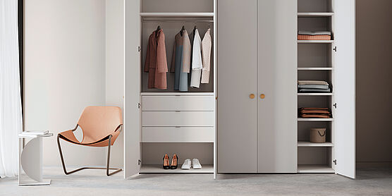 Interlübke Intaro closet at Grünbeck Einrichtungen Vienna
