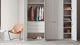 Interlübke Intaro closet at Grünbeck Einrichtungen Vienna
