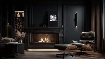 Black Design Weeks 2025 | Bei Grünbeck finden Sie besondere Design Klassiker auch in ganz Schwarz | Vitra Eames Longe Chair