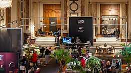 Messestand Grünbeck Design District Hofburg Wien | KFF, Asco & Rimadesio | Modul Systems Alu Profil Q 914