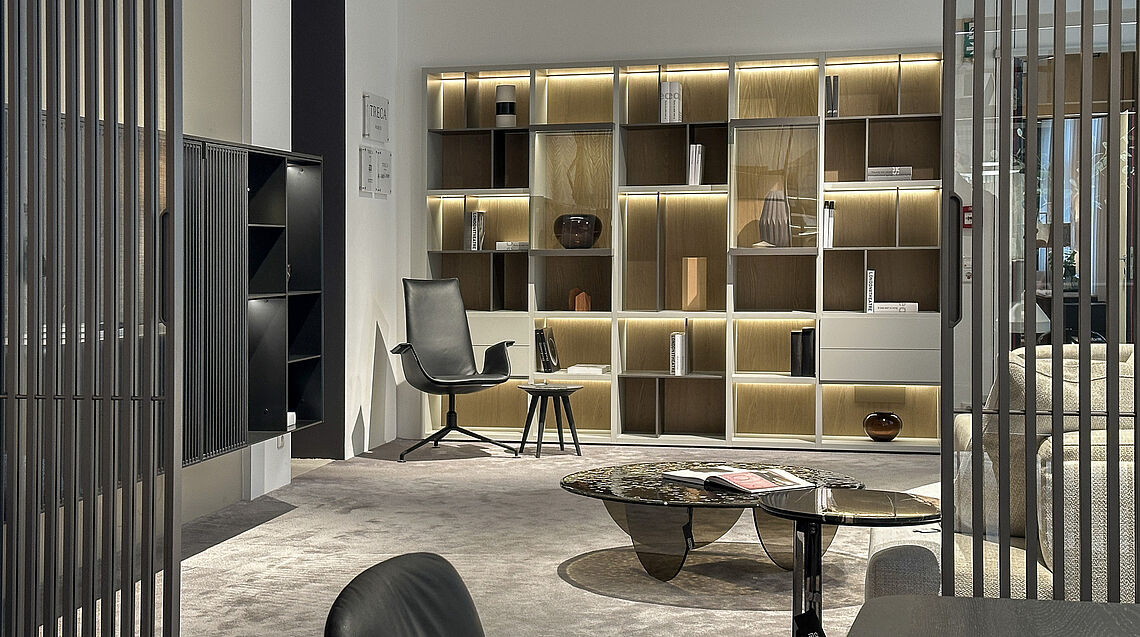 Poliform shop 1050 Vienna 4 | by Grünbeck interiors | Code wallsystem Rimadesio doors