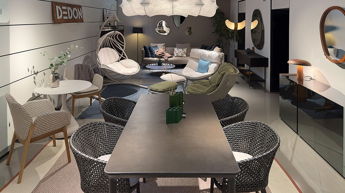 Dedon outdoor shop news at Grünbeck interiors Vienna | Showroom 2026.04