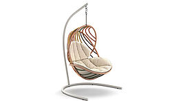 Dedon Kida hanging chair with base|glow touch version|Grünbeck Furnishings Vienna