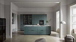 Wohnküchen und Raumgestaltung | Häcker AV5075 perfekt für Altbau Wohnungen | Innenarchitektur und Kompletteinrichtungen bei Grünbeck in Wien