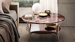 rimadesio-planet-rund-marmor-gruenbeck-wien-couchtisch-beistelltisch-roter-marmor-kupfer-modern-design-interior-design-innenarchitektur-schauraum-flagshipstore