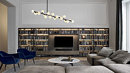 Wall System von Poliform ist ein erfolgreiches Einrichtungsprogramm mit außergewöhnlicher Vielseitigkeit - Planung, Ausführung und Montage mit Grünbeck Einrichtungen Wien