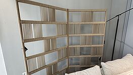 Talenti|Scacco|Outdoor Trennwand|H:200cm, B: 2x100cm| Farbe Beige|Design Sale|Grünbeck Einrichtungen 1050 Wien
