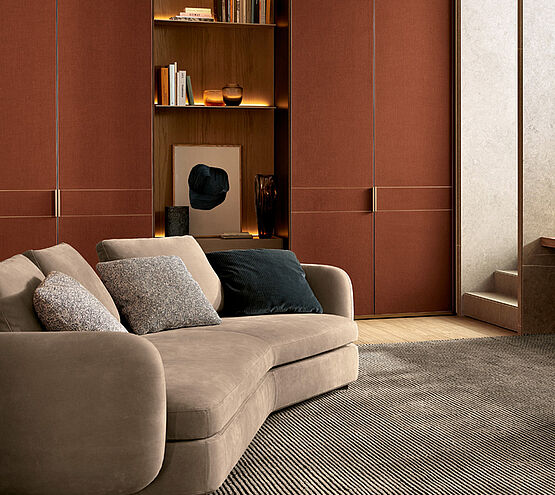 Der Poliform Showroom zeigt elegante und moderne Küchen & Wohnraumlösungen bei Gruenbeck Einrichtungen in Wien 