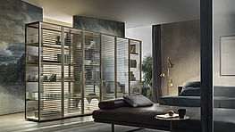 rimadesio alambra glasvitrine mit sprossen raumteiler design modern gruenbeck wien