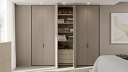 Interlübke Start Dress | Affordable wardrobe with 6 doors and interior organization | Available for order from Gruenbeck Einrichtungen, 1050 Vienna