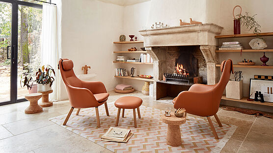 Der HAL Lounge Chair von Vitra ist bei Grünbeck Einrichtungen 1050 Wien erhältlich.