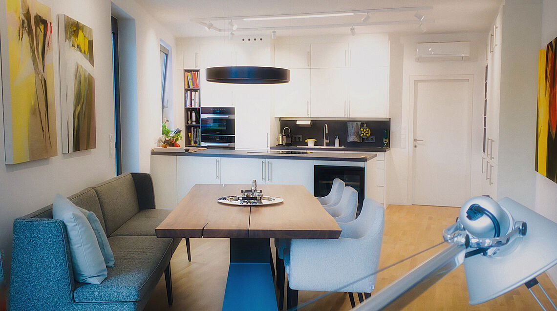 Das Innenarchitekturbüro und Möbelhaus Grünbeck Einrichtungen in 1050 Wien plant Ihr neues Zuhause. Vom Wohnzimmer bis zum kompletten Haus bieten wir Ihnen ein individuelles Gesamtkonzept an. Wir bieten Ihnen Designmöbel und Möbel nach Maß. Vereinabaren Sie noch heute ein Beratungsgespräch mit einem unserer Innenarchitekten.