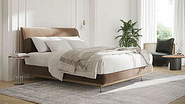 Das elegante Andes Bett von Wittmann bei Grünbeck Einrichtungen 1050 Wien erhältlich